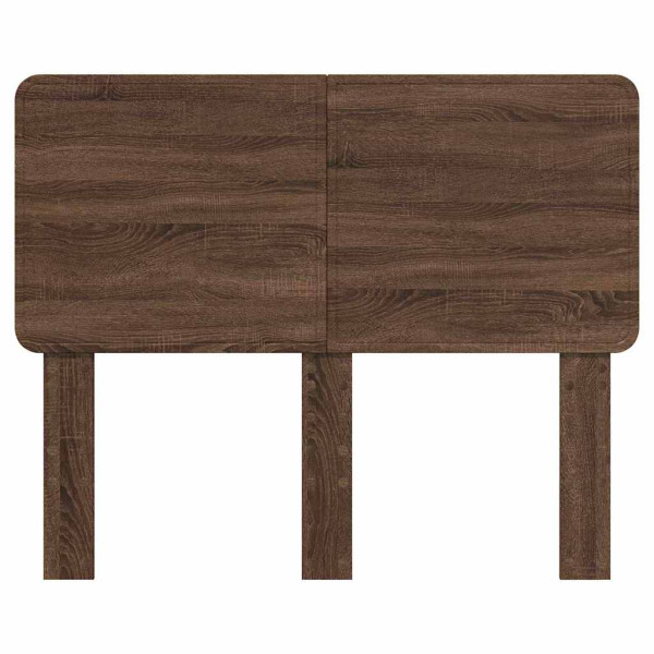Cabecero con cabecera Roble Marrón 120 cm Madera contrachapada M 4