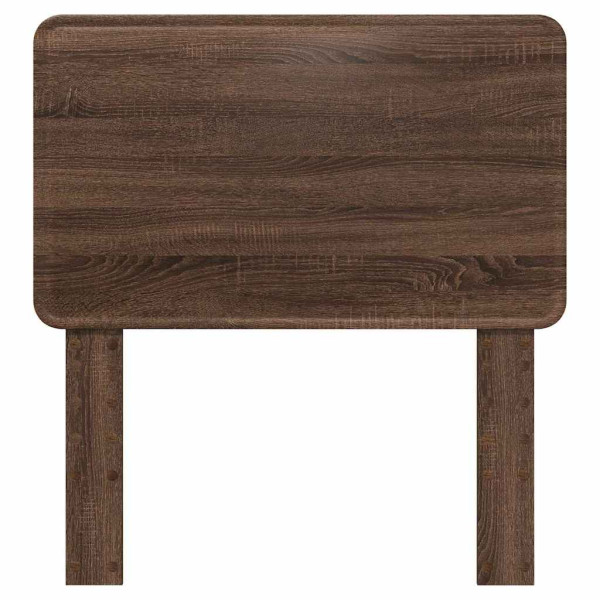 Cabecero con cabecera Roble Marrón 90 cm Madera contrachapada M 4