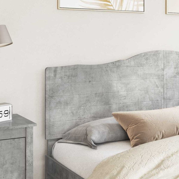 Cabecero con cabecera Gris Concreto 200 cm Madera contrachapada M 3