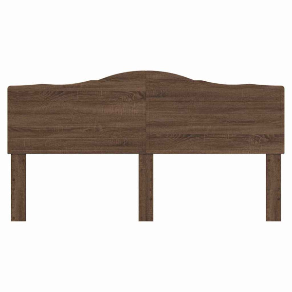 Cabecero con cabecera Roble Marrón 180 cm Madera contrachapada M 4