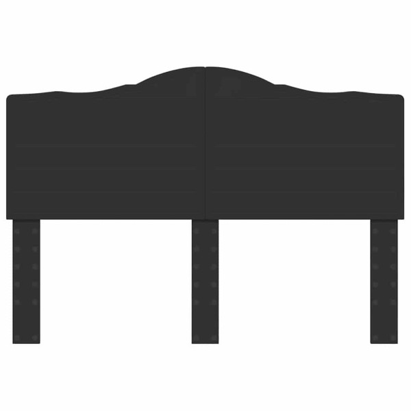 Cabecero con cabecera Roble Negro 150 cm Madera contrachapada M 4