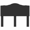 Cabecero con cabecera Roble Negro 135 cm Madera contrachapada 4