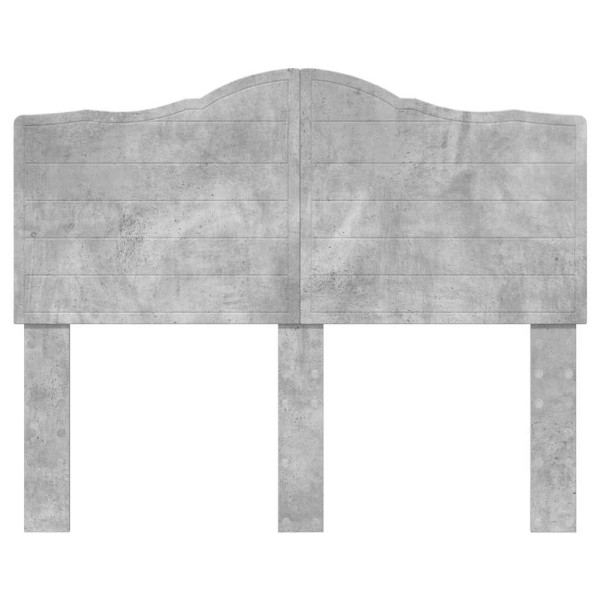 Cabecero con cabecera Gris Concreto 135 cm Madera contrachapada M 4