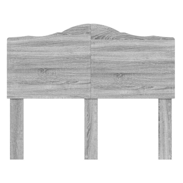 Cabecero con cabecera Gris Sonoma 135 cm Madera contrachapada M 4