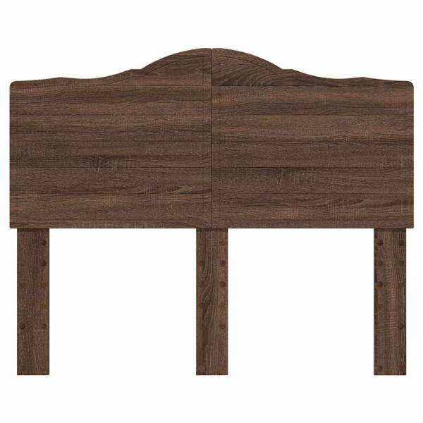 Cabecero con cabecera Roble Marrón 135 cm Madera contrachapada M 4