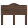Cabecero con cabecera Roble Marrón 135 cm Madera contrachapada 4