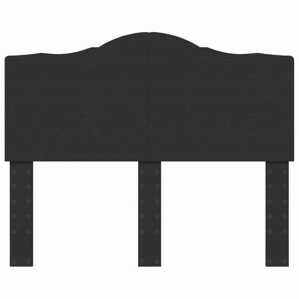 Cabecero con cabecera Roble Negro 120 cm Madera contrachapada M 4