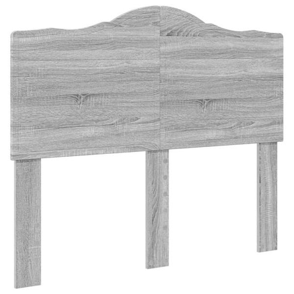 Cabecero con cabecera Gris Sonoma 120 cm Madera contrachapada M 2
