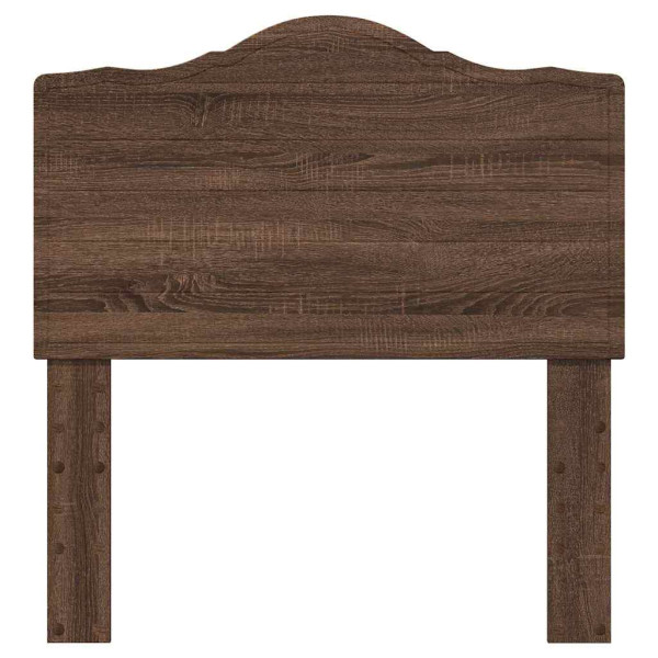 Cabecero con cabecera Roble Marrón 80 cm Madera contrachapada M 4