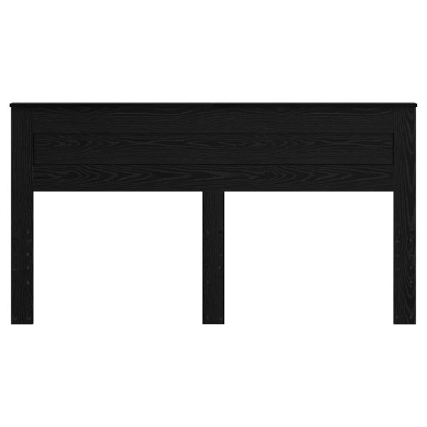 Cabecero con cabecera Roble Negro 200 cm Madera contrachapada M 4