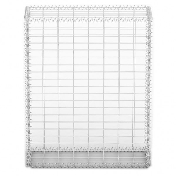 Cesta para muro de gaviones de alambre galvanizado 100x80x30 cm M 3