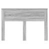 Cabecero con cabecera Gris Sonoma 150 cm Madera contrachapada 4