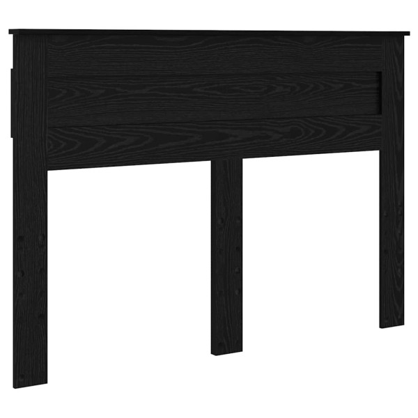 Cabecero con cabecera Roble Negro 140 cm Madera contrachapada M 2