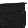 Cabecero con cabecera Roble Negro 135 cm Madera contrachapada 4