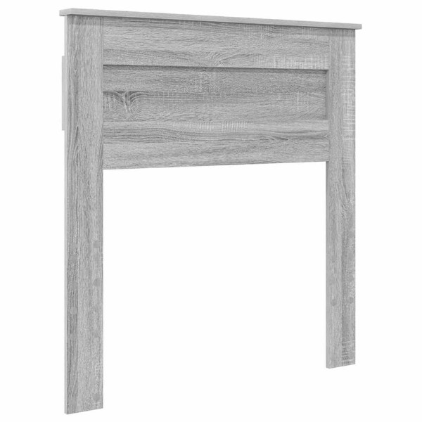 Cabecero con cabecera Gris Sonoma 90 cm Madera contrachapada M 2