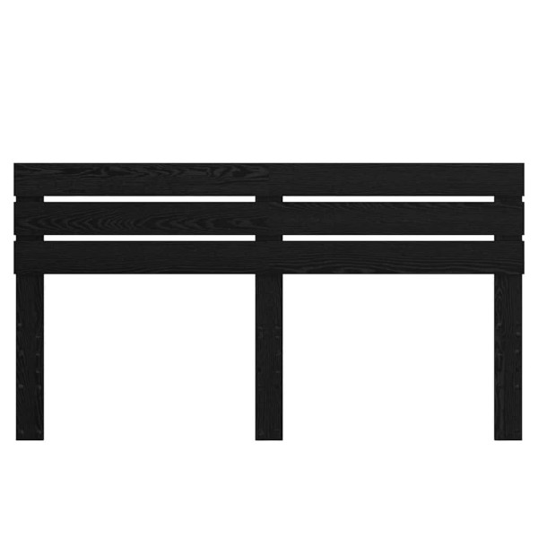 Cabecero con cabecera Roble Negro 200 cm Madera contrachapada M 4