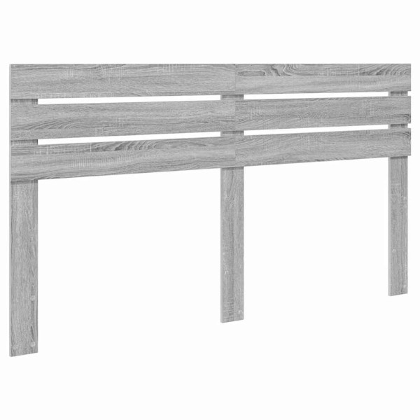 Cabecero con cabecera Gris Sonoma 200 cm Madera contrachapada M 2