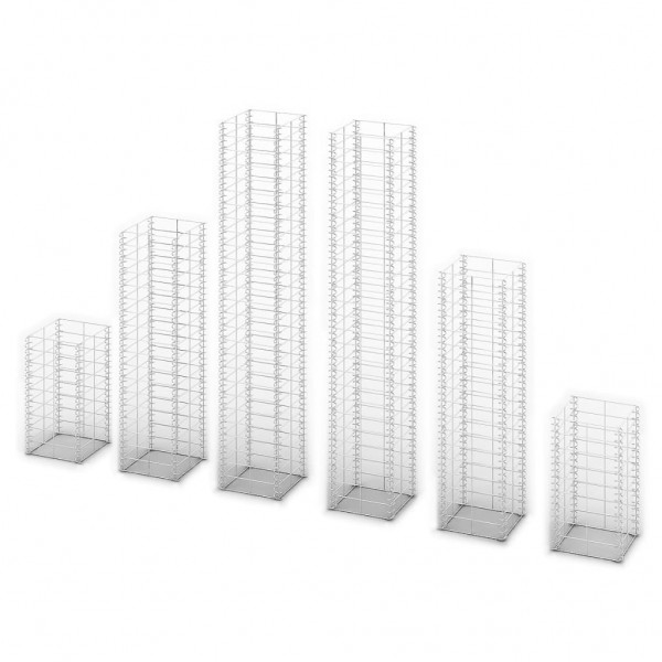 Cestas de muro de gaviones alambre galvanizado 6 unidades M 2