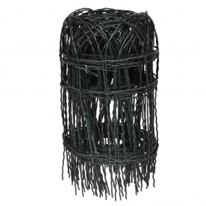 Cerca para césped de hierro recubierto en polvo 10x0.4 m H