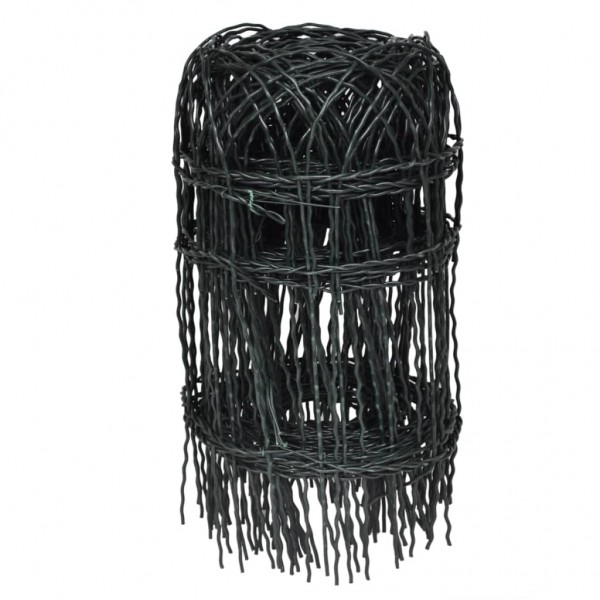 Cerca para césped de hierro recubierto en polvo 10x0.4 m M 2