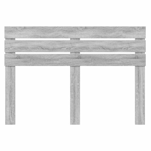 Cabecero con cabecera Gris Sonoma 160 cm Madera contrachapada M 4