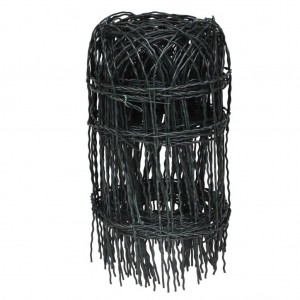 Cerca divisória para jardim em ferro revestido a pó 25x0.4 m H