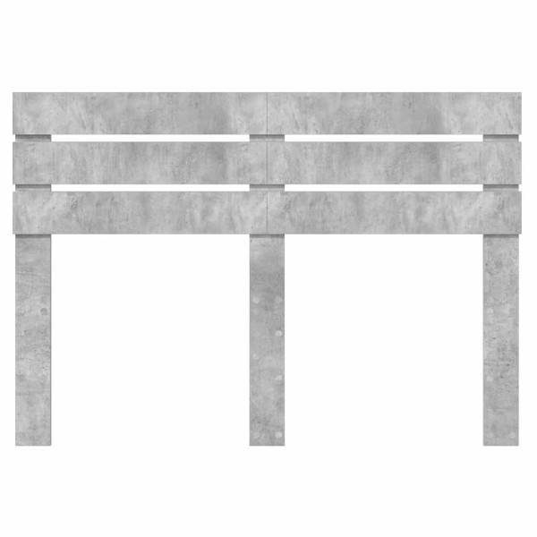 Cabecero con cabecera Gris Concreto 140 cm Madera contrachapada M 4