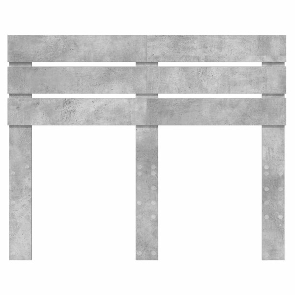 Cabecero con cabecera Gris Concreto 135 cm Madera contrachapada M 4