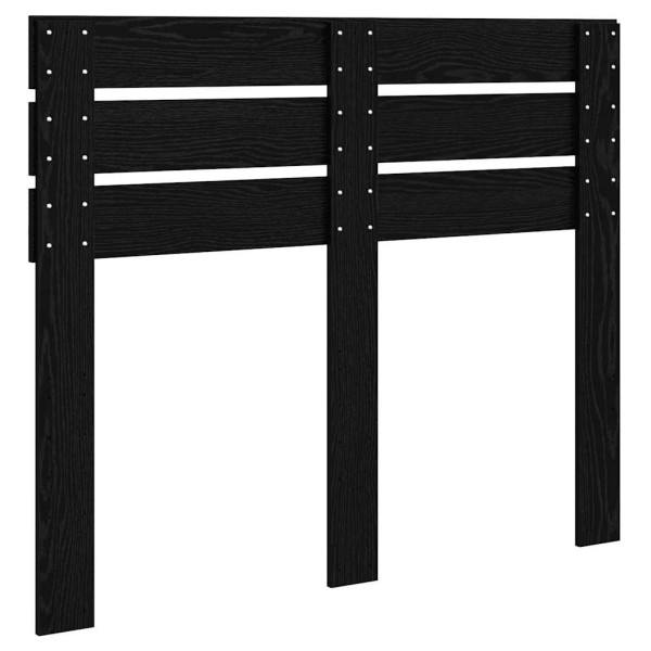 Cabecero con cabecera Roble Negro 120 cm Madera contrachapada M 2