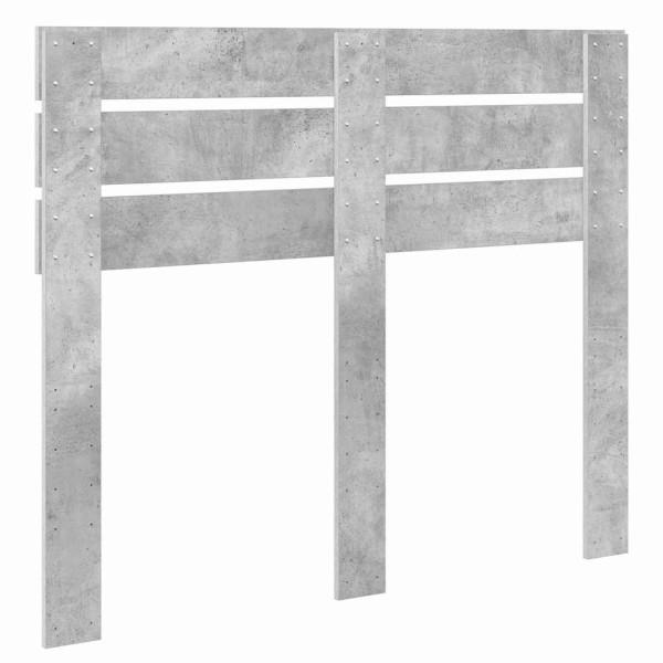 Cabecero con cabecera Gris Concreto 120 cm Madera contrachapada M 5