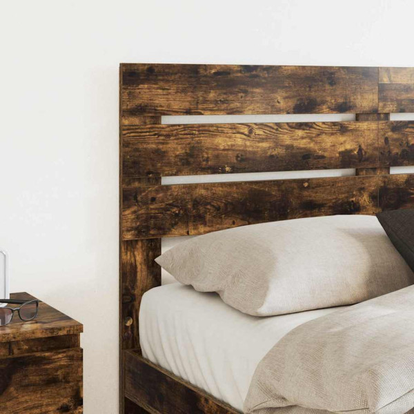 Cabecero con cabecera Roble ahumado 120 cm Madera contrachapada M 3