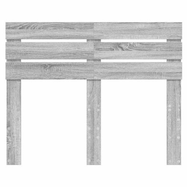Cabecero con cabecera Gris Sonoma 120 cm Madera contrachapada M 4