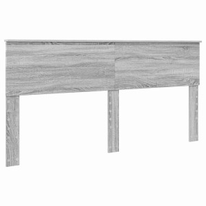 Cabecero con cabecera Gris Sonoma 200 cm Madera contrachapada H