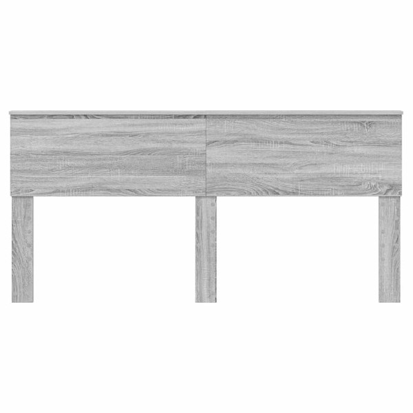 Cabecero con cabecera Gris Sonoma 180 cm Madera contrachapada M 4