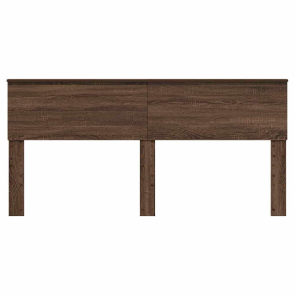 Cabecero con cabecera Roble Marrón 180 cm Madera contrachapada M 4