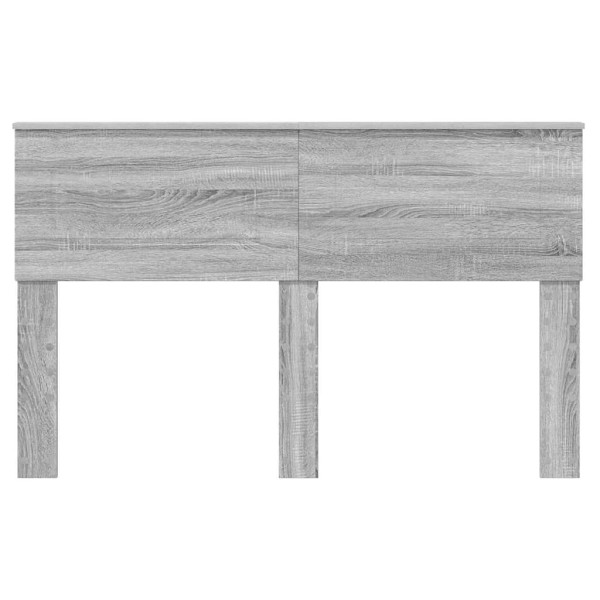 Cabecero con cabecera Gris Sonoma 140 cm Madera contrachapada M 4