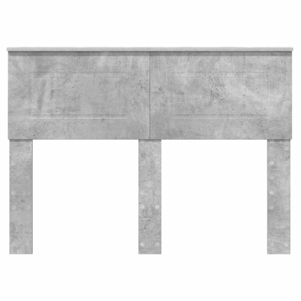 Cabecero con cabecera Gris Concreto 135 cm Madera contrachapada M 4