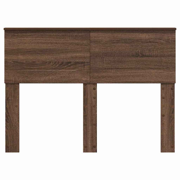 Cabecero con cabecera Roble Marrón 135 cm Madera contrachapada M 4