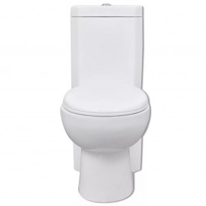 Inodoro WC de esquina cerámica blanco H