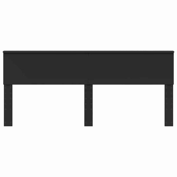 Cabecero con cabecera Roble Negro 200 cm Madera contrachapada M 4