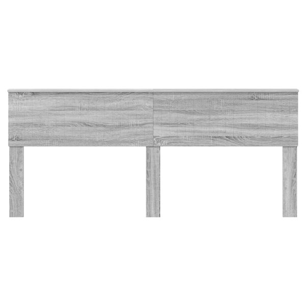 Cabecero con cabecera Gris Sonoma 200 cm Madera contrachapada M 4