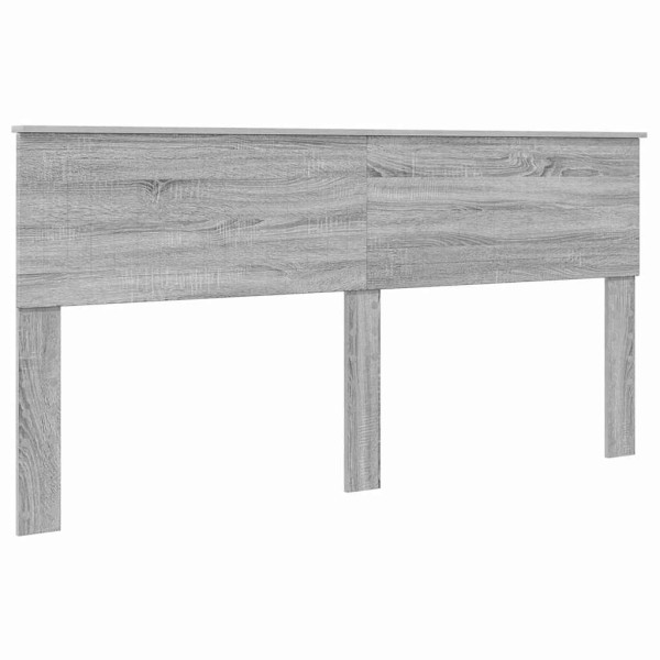 Cabecero con cabecera Gris Sonoma 180 cm Madera contrachapada M 2