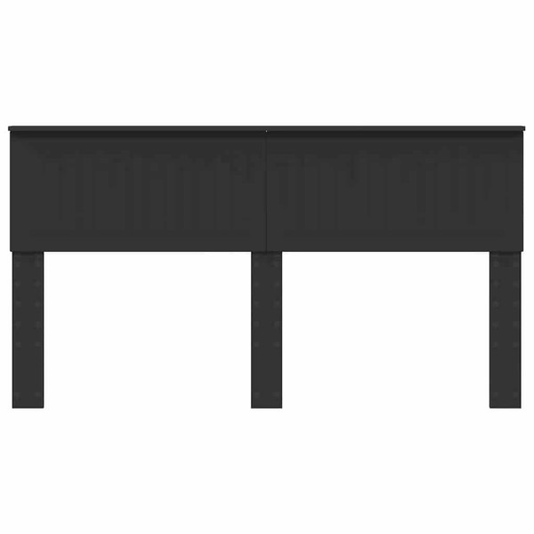 Cabecero con cabecera Roble Negro 160 cm Madera contrachapada M 4