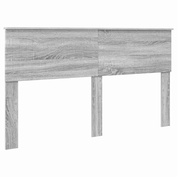 Cabecero con cabecera Gris Sonoma 160 cm Madera contrachapada M 2