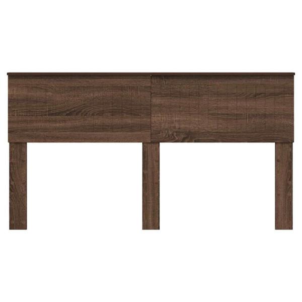 Cabecero con cabecera Roble Marrón 160 cm Madera contrachapada M 4