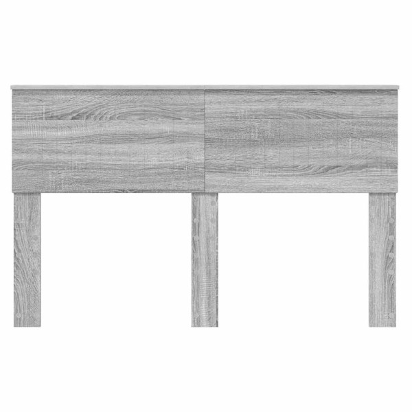 Cabecero con cabecera Gris Sonoma 140 cm Madera contrachapada M 4