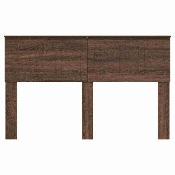 Cabecero con cabecera Roble Marrón 140 cm Madera contrachapada M 4
