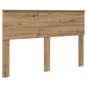 Cabecero Roble artesanal 140 cm Madera contrachapada H