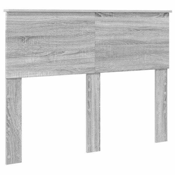 Cabecero con cabecera Gris Sonoma 120 cm Madera contrachapada M 2