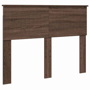Cabecero con cabecera Roble Marrón 120 cm Madera contrachapada H